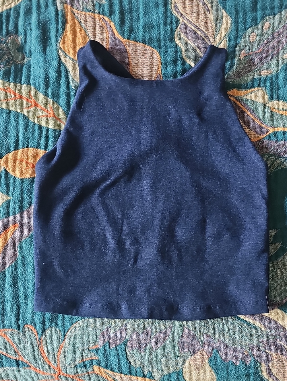 Beyond Yoga Spacedye Racerback Crop Navy Size Small